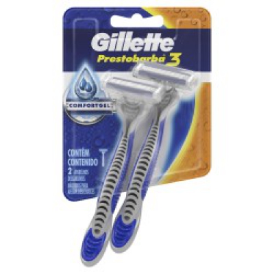 Aparelho de Barbear Gillette Prestobarba3 Comfortgel 2Un