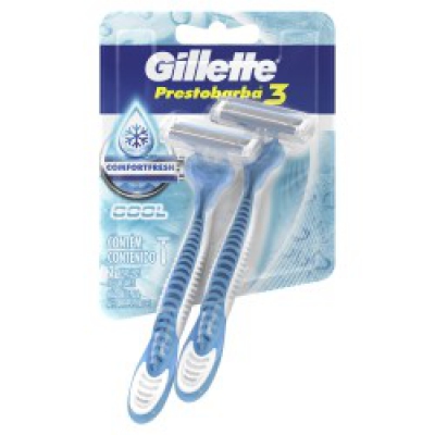 Aparelho de Barbear Gillette Prestobarba3 Ice Cool 2Un