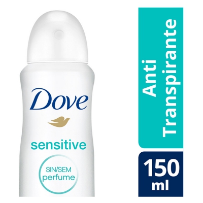Desodorante Dove F Aero Sensitive Sem Perfume 150ML