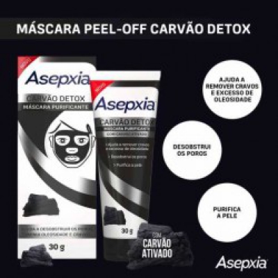Asepxia Máscara Purificante Carvão Detox 30G