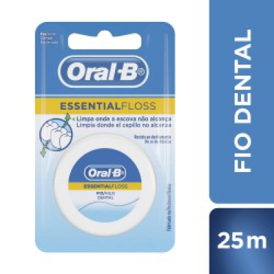 Fio Dental Oral B Essential Floss Cera 25Mt