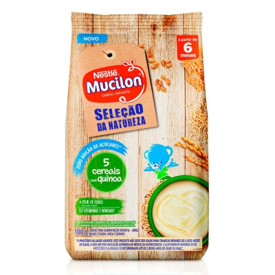 Mucilon 5 Cereais e Quinoa Zero 180G