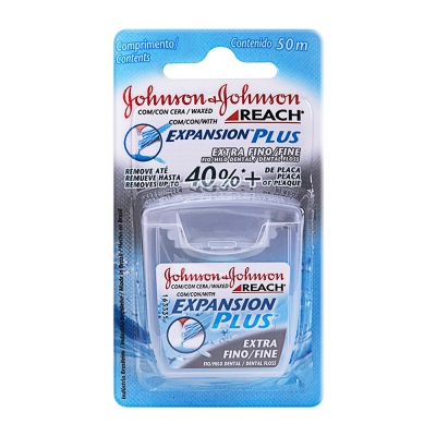 Fio Dental Johnson e Johnson Extra Fino 50M