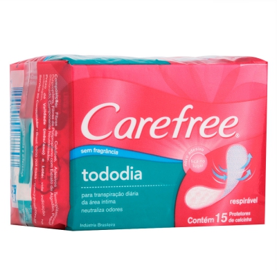 Absorvente Carefree Todo Dia Sem Perfume 15Un