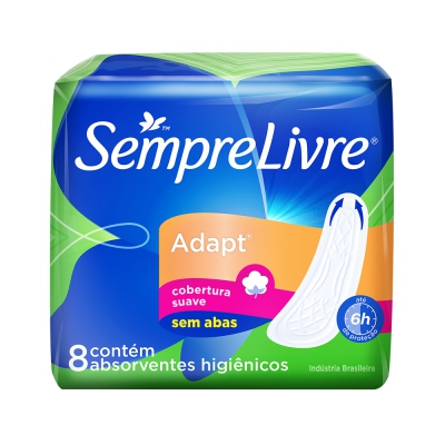 Absorvente Sempre Livre Especial Adapt Suave 8Un