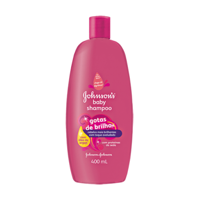 Shampoo Johnsons Baby Gotas de Brilho 400ML