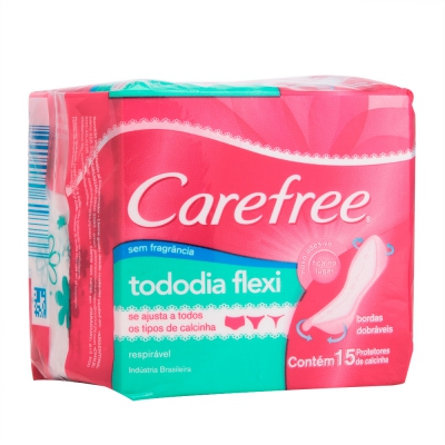 Absorvente Carefree Todo Dia Flexi Sem Perfume 15Un