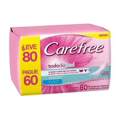 Absorvente Carefree Todo Dia Flexi Sem Perfume Leve80Pague60