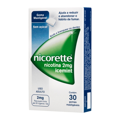 Nicorette Gomas 2Mg 30Un Icemint