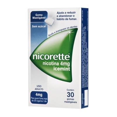 Nicorette Gomas 4Mg 30Un Icemint