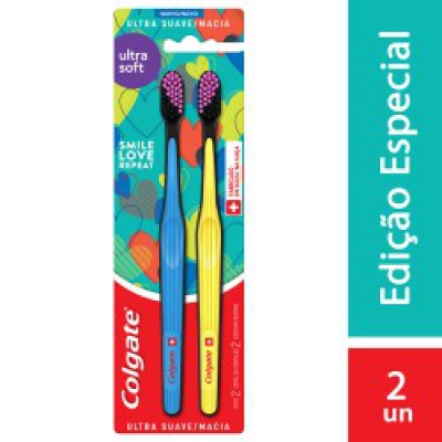 Escova Dental Colgate Ultra Soft Ultra Suave Macia 2Un