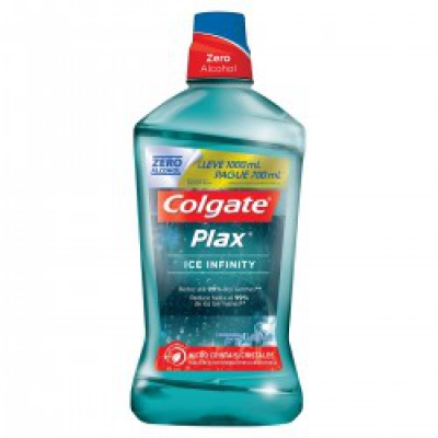 Enxaguante Bucal Colgate Plax Ice Infinity Lv1000ML Pg700ML