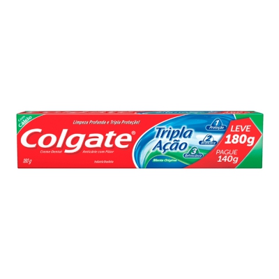 Creme Dental Colgate Tripla Ação Menta Original Lv180 P140G