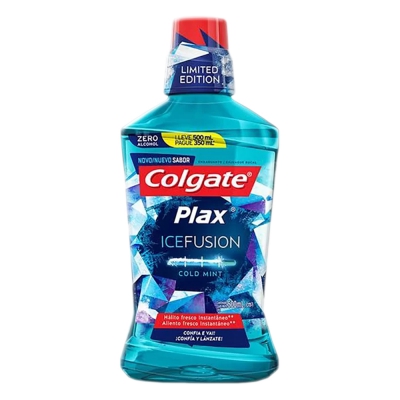 Enxaguante Bucal Colgate Plax Ice Fusion Lv500ML Pg350ML