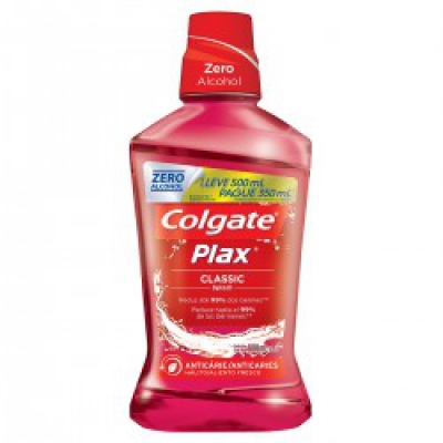 Enxaguante Bucal Colgate Plax Classic Leve500ML Pague350ML