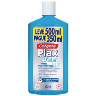 Enxaguante Bucal Colgate Plax Ice Zero Alcool Lv500ML Pg350M