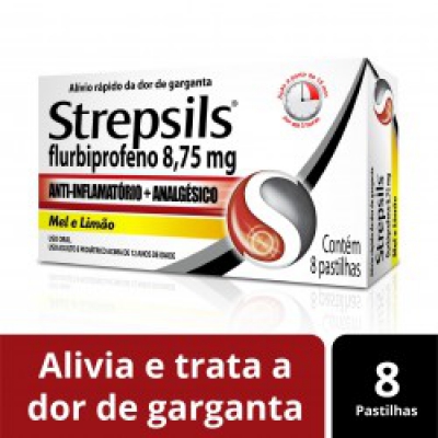 Strepsils Pastilha 8Un Mel & Limão