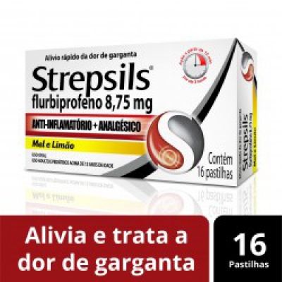 Strepsils Pastilha 16Un Mel & Limão