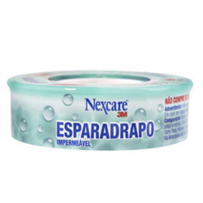Esparadrapo 3M Nexcare Impermeável Branco 1,2Cm X 3Mt