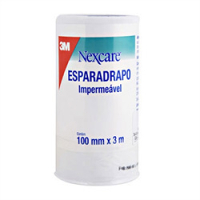 Esparadrapo 3M Nexcare Impermeável Branco 10Cm X 3Mt