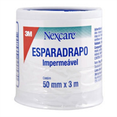 Esparadrapo 3M Nexcare Imperméavel Branco 5Cm X 3Mt