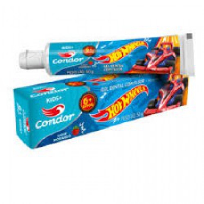 Gel Dental Condor Hot Wheels 6 Anos 50G
