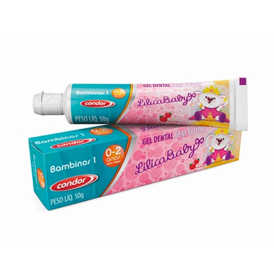 Gel Dental Condor Lilica Ripilica 0-2 Anos 50G