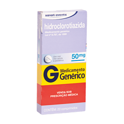 Hidroclorotiazida 50Mg 20Cpr Gen.medley