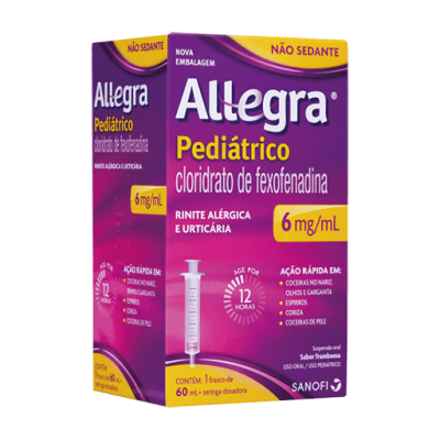Allegra Pediátrico 6Mg/ml Susp 60ML + Seringa