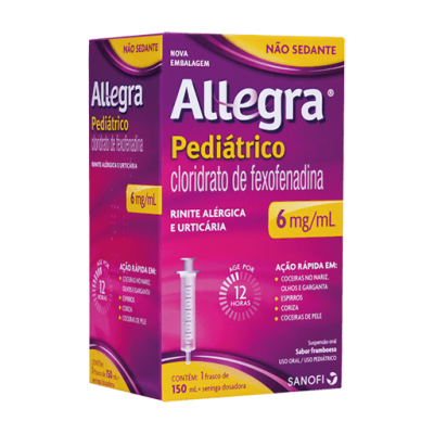 Allegra Pediátrico 6Mg/ml Susp 150ML + Seringa