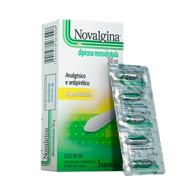 Novalgina 300Mg Supositório Ped 5Un