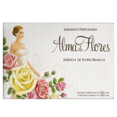 Sabonete Alma de Flores Flores Brancas 130G