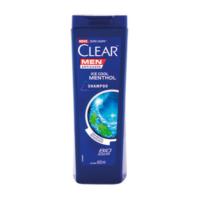 Shampoo Clear Men Anticaspa Ice Cool Menthol 400ML