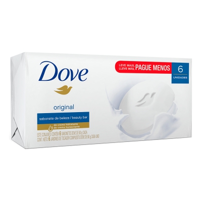 Sabonete Dove Original Leve Mais Pague Menos 90G 6Un