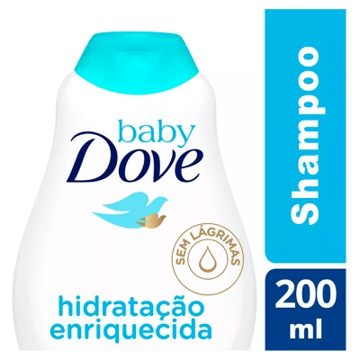 Shampoo Dove Baby Hidratação Glicerinada Cabelos Claros200ML
