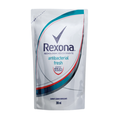 Sabonete Líquido Rexona Antibacterial Fresh Refil 200ML