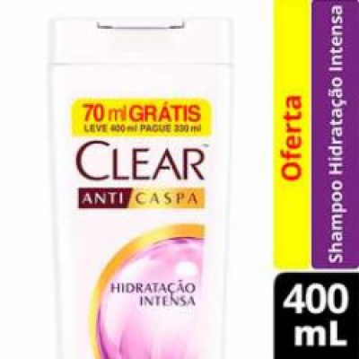 Shampoo Clear Anticaspa Hidratação Intensa Lv400ML Pg330ML
