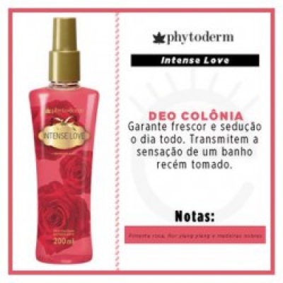 Deo Colônia Phytoderm Splash Intense Love 200ML