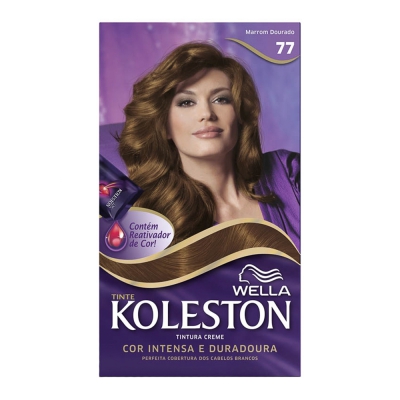 Tintura Koleston Creme 77 Marrom Dourado