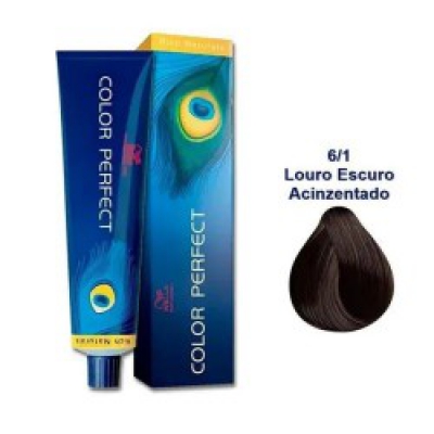 Coloração Color Perfect 6/1 Louro Escuro Acinzentado 60G