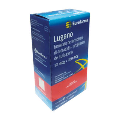 Lugano 12Mg + 250Mcg 60Cps + Inalador