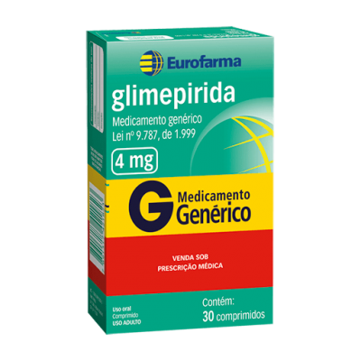 Glimepirida 4Mg 30Cpr Gen.eurofarma