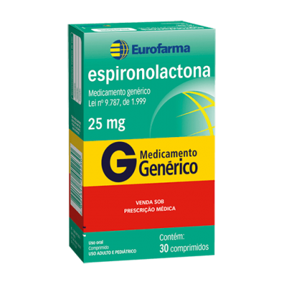 Fp.espironolactona 25Mg 30Cpr Gen.eurofarma