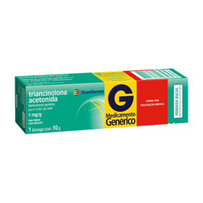 Acet.triancinolona 1Mg Pomada 10G Gen.eurofarma