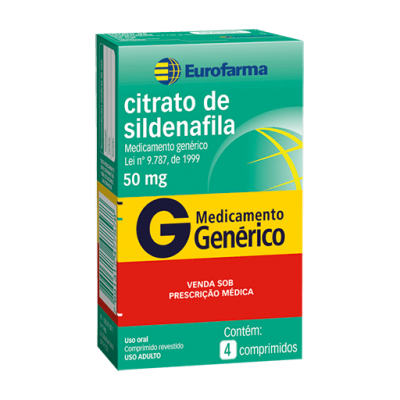 Sildenafila 50Mg 4Cpr Gen.eurofarma