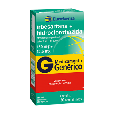 Irbesartana + Hct 150Mg + 12,5Mg 30Cpr Gen.eurofarma