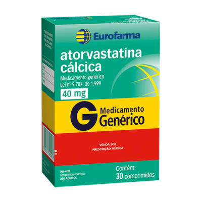 Atorvastatina Calcica 40Mg 30Cpr Gen.eurofarma