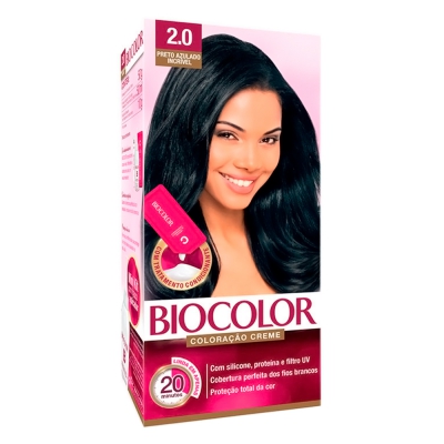 Tintura Biocolor Mini Kit 2.0 Preto Azulado Em Alta