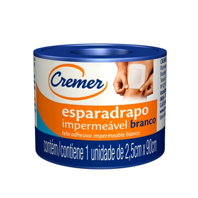 Esparadrapo Cremer Impermeável Branco 2,5Cm X 90Cm