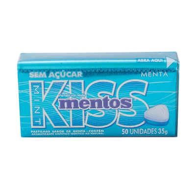 Mentos Kiss Latinha Menta 35G